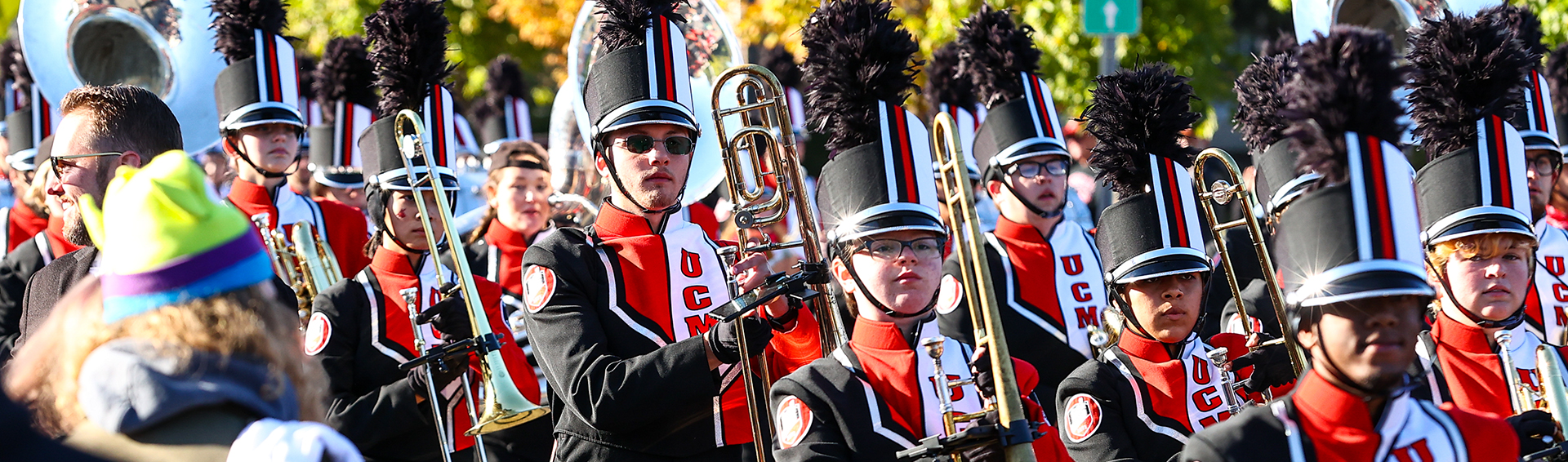 Marching mules at homecoming parade