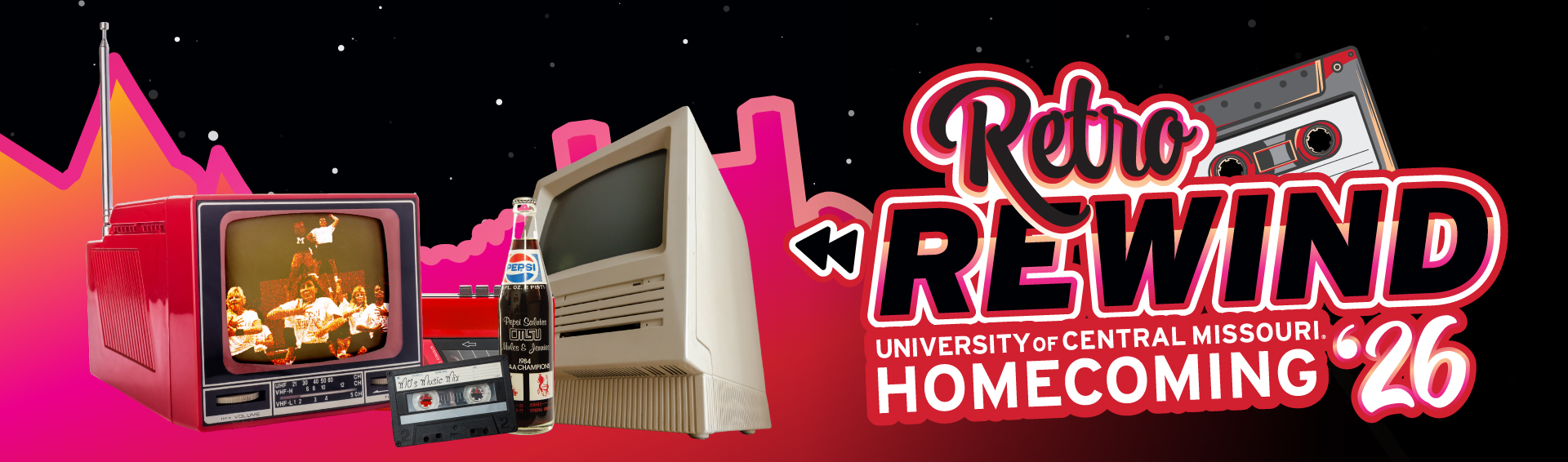 Homecoming 2026 Retro Rewind Theme