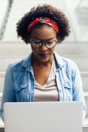 Woman on laptop