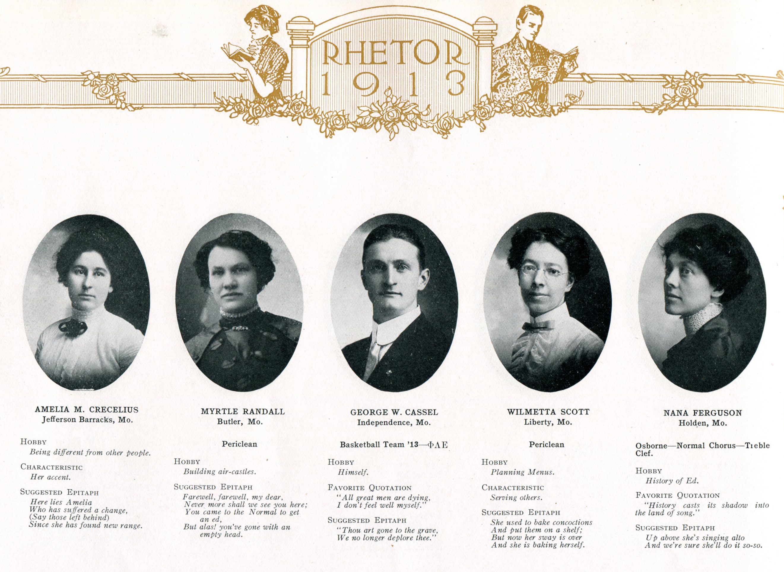 Page from 1913 Yearbook